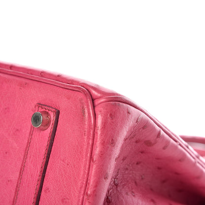 Hermes Ostrich Birkin 35 Fuchsia 40 of 43