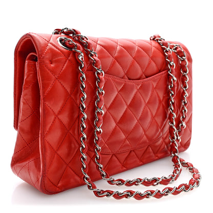 Chanel Lambskin Quilted Medium Double Flap Red 3 of 10