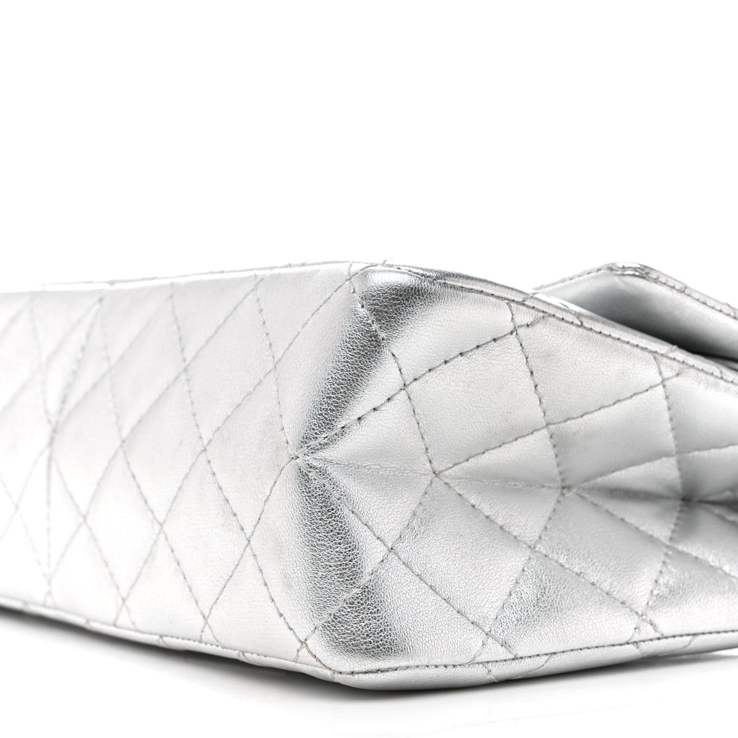 Metallic Lambskin Quilted 2.55 Reissue 226 Flap Silver