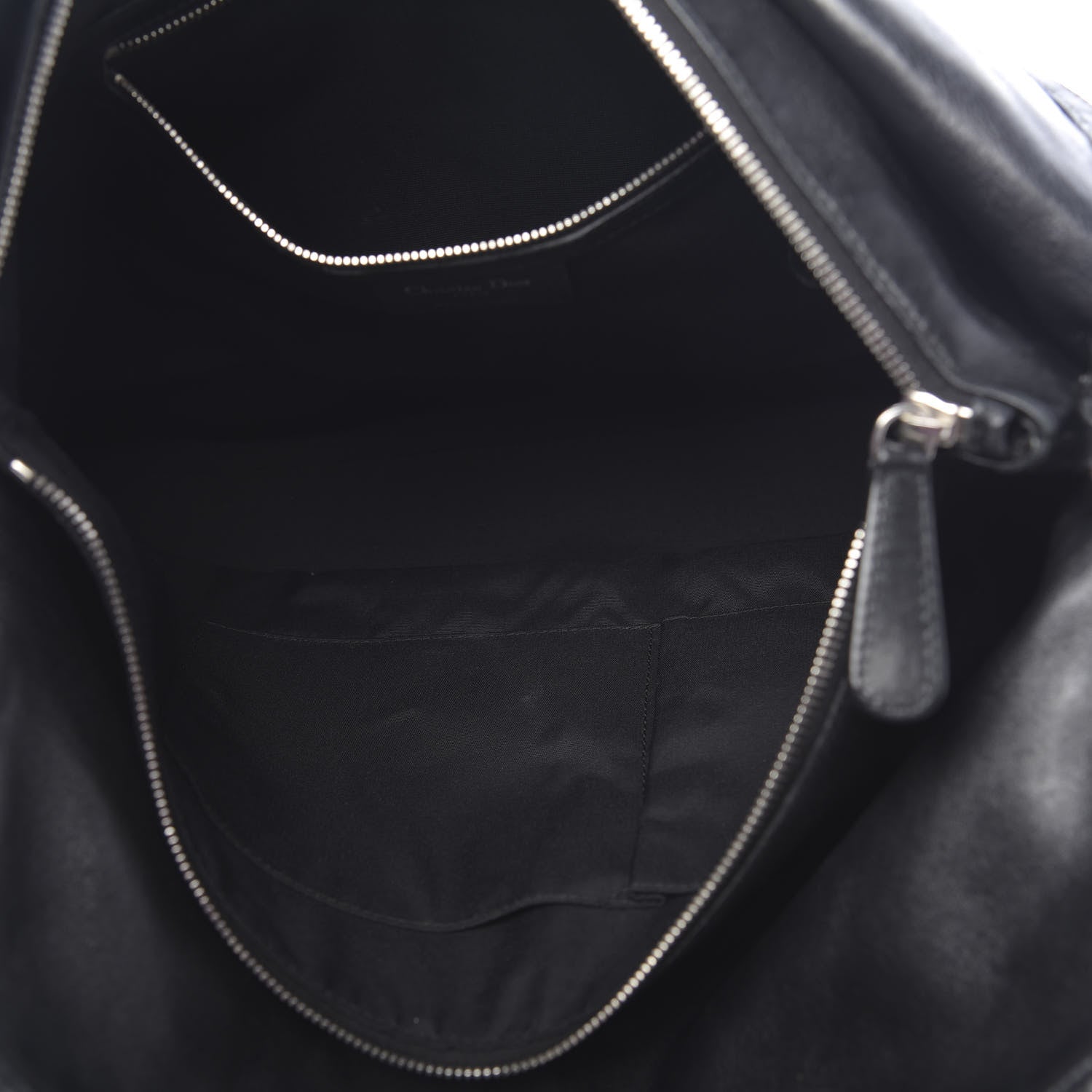 Christian Dior Lambskin Cannage Large Granville Tote Black 7 of 14
