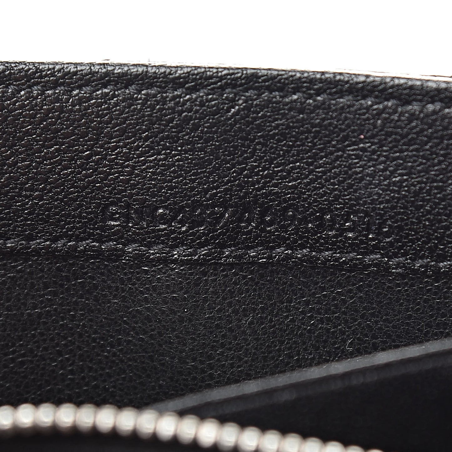 Lambskin Mixed Matelasse Quilted Large Monogram Envelope Wallet Black