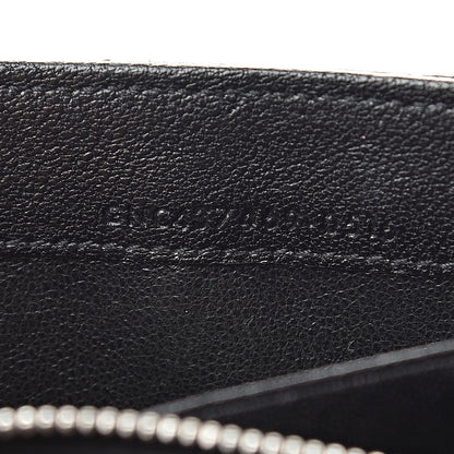Saint Laurent Lambskin Mixed Matelasse Quilted Large Monogram Envelope Wallet Black 8 of 16