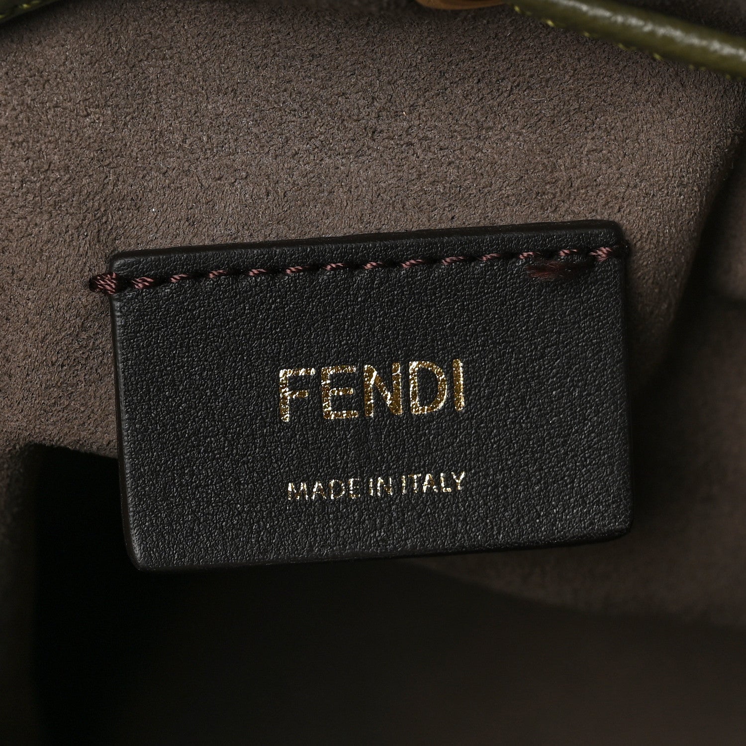 Fendi Vitello Cruise F is Fendi Mini Mon Tresor Bucket Bag Asparago 6 of 9