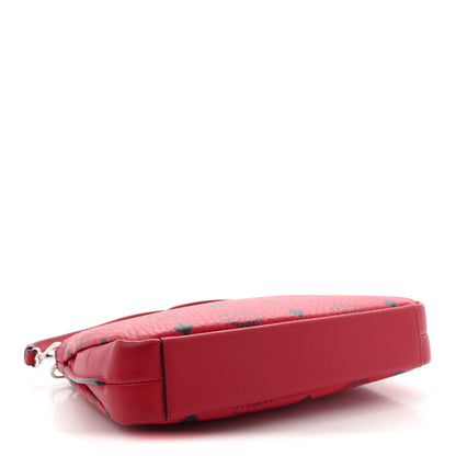 MCM Visetos Aren Crossbody Bag Red 4 of 10