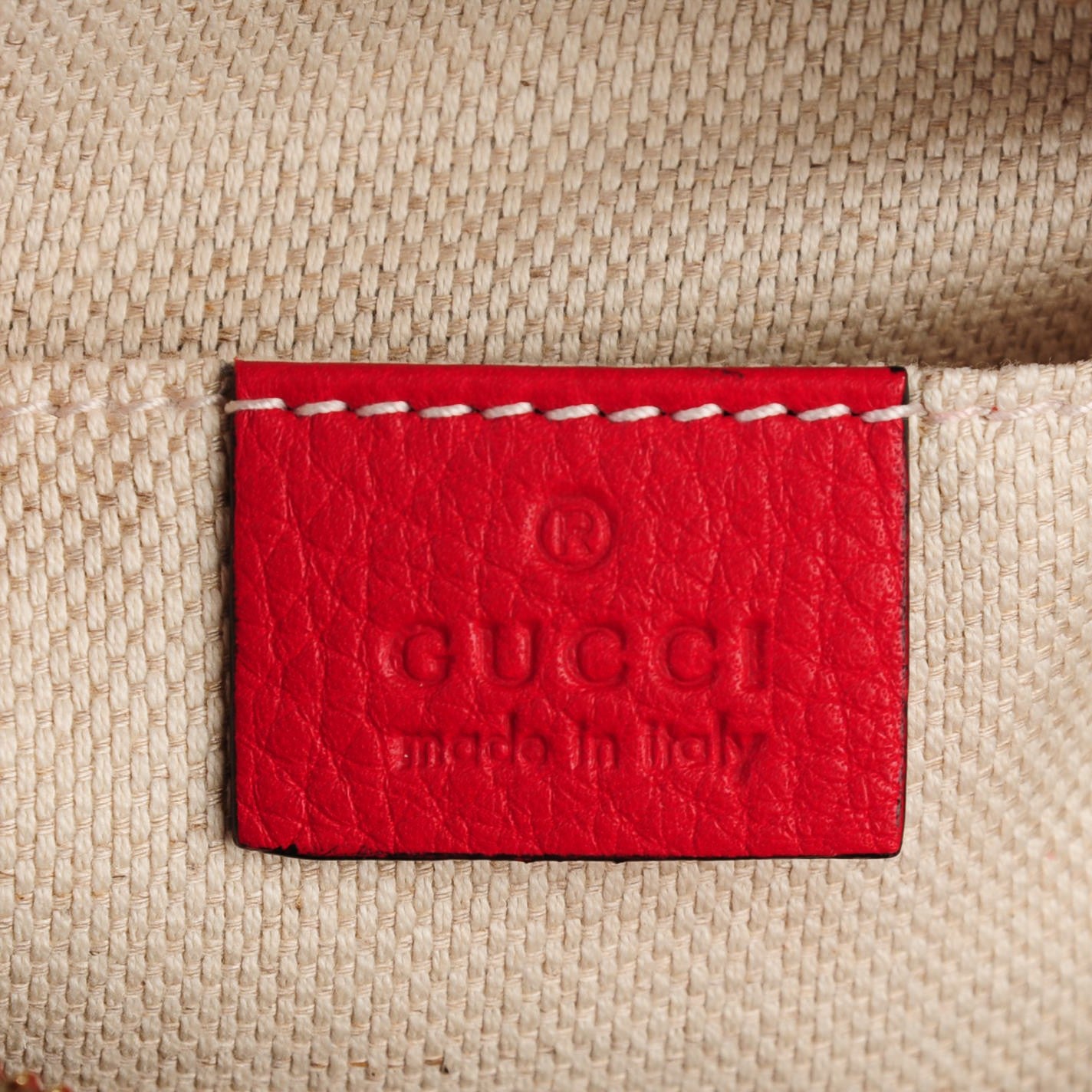 Gucci Pebbled Calfskin Small Soho Disco Bag Tabasco Red 6 of 7