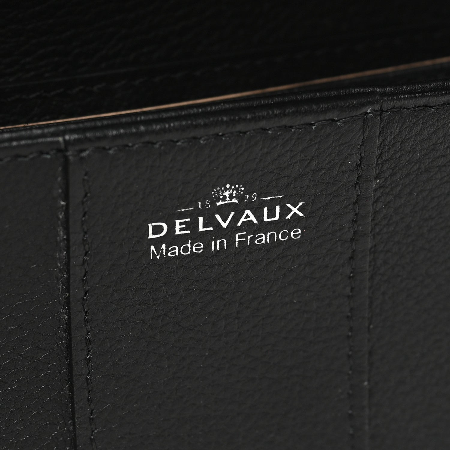 Delvaux Grained Calfskin Brillant PTF Long Wallet Black 6 of 7