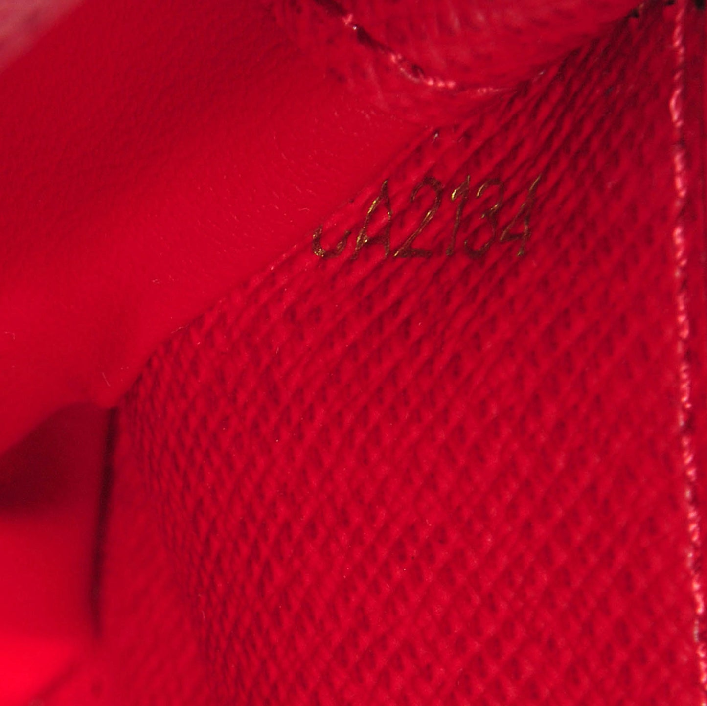 Damier Ebene Insolite Wallet Red