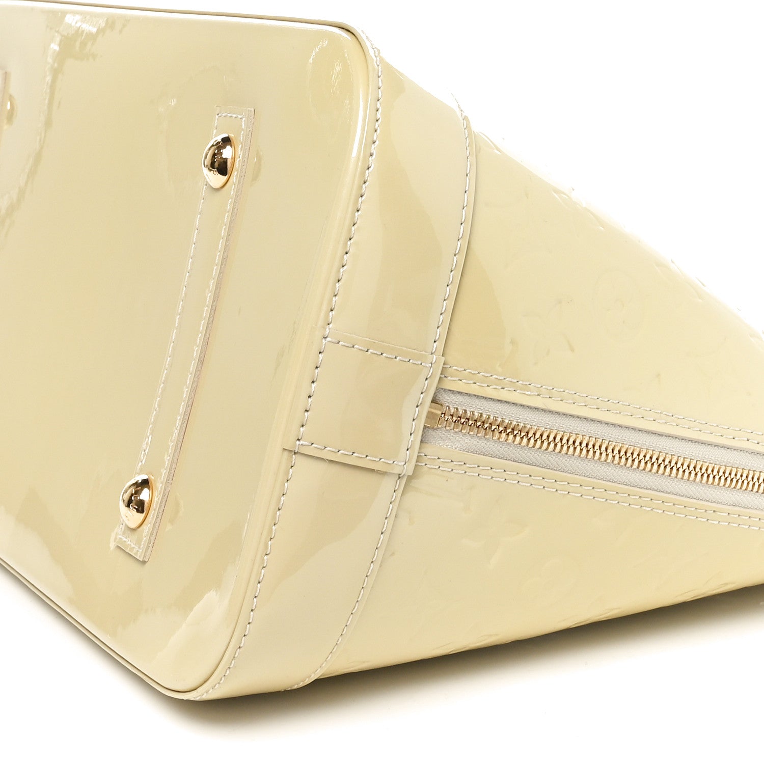 Louis Vuitton Vernis Alma GM Blanc Corail 9 of 10