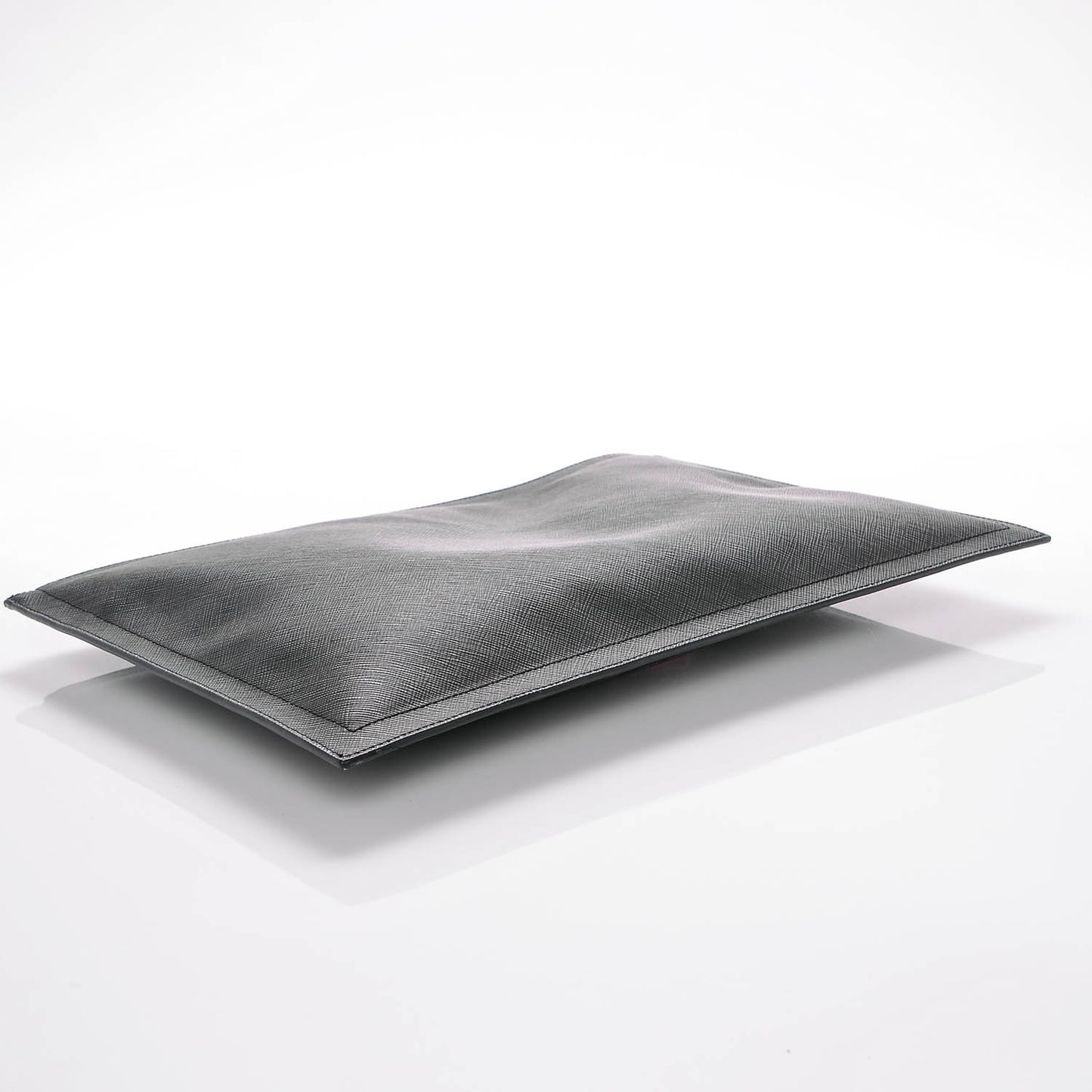 Textured Coated Canvas Rottweiler Print Large Cosmetic Pouch Black