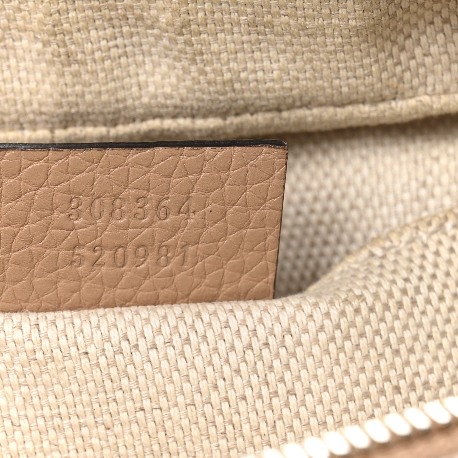 Gucci Pebbled Calfskin Small Soho Disco Bag Camelia 7 of 11