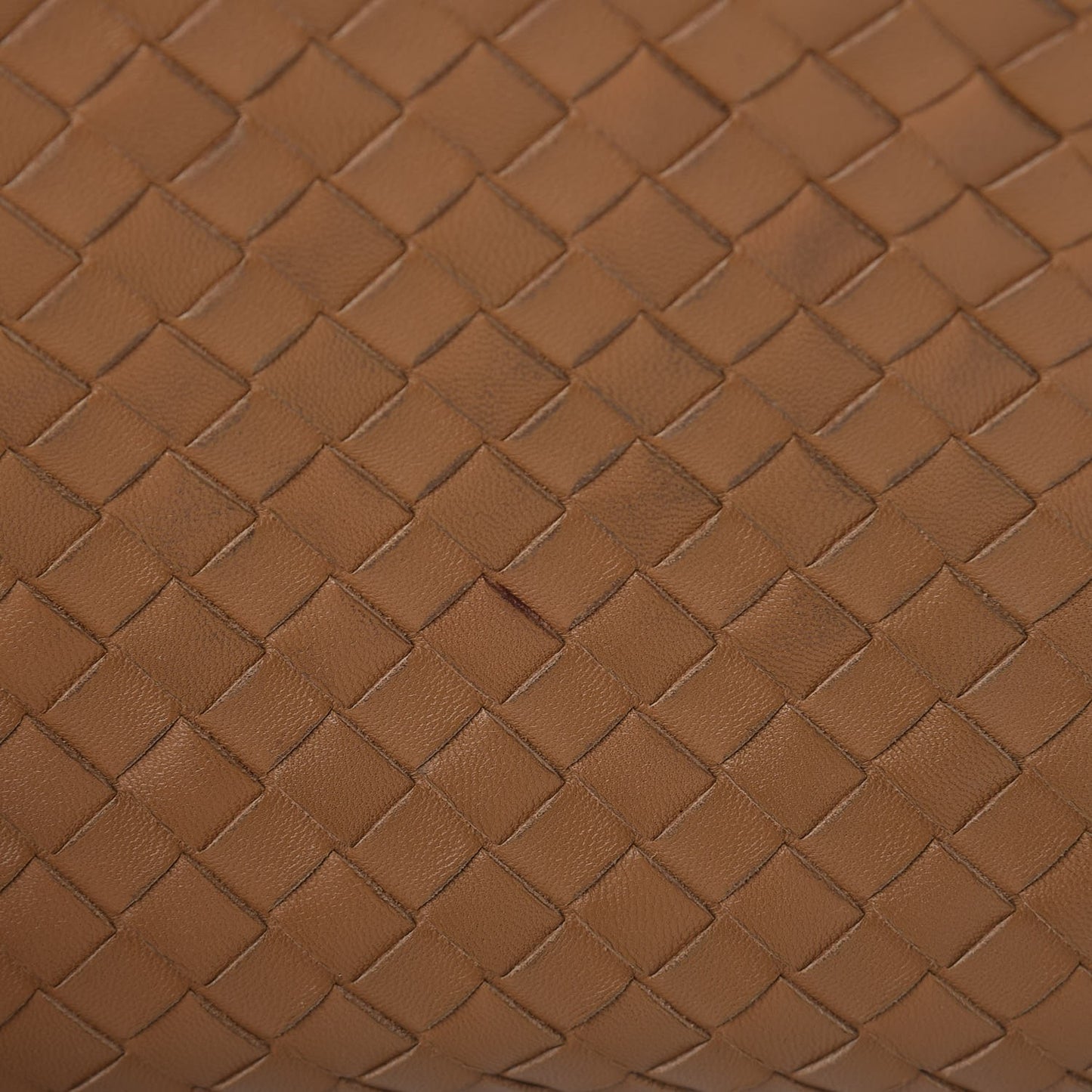Nappa Intrecciato Pillow Crossbody Messenger Camel