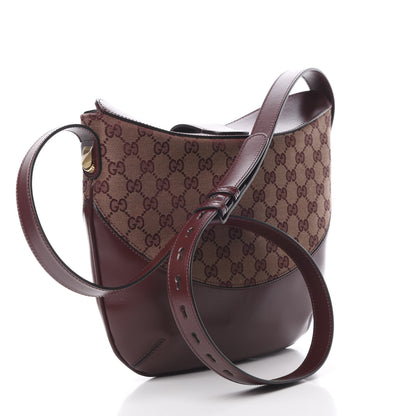 Gucci GG Monogram Calfskin Medium Arli Shoulder Bag Sahara Rubino Chardonnay 2 of 9