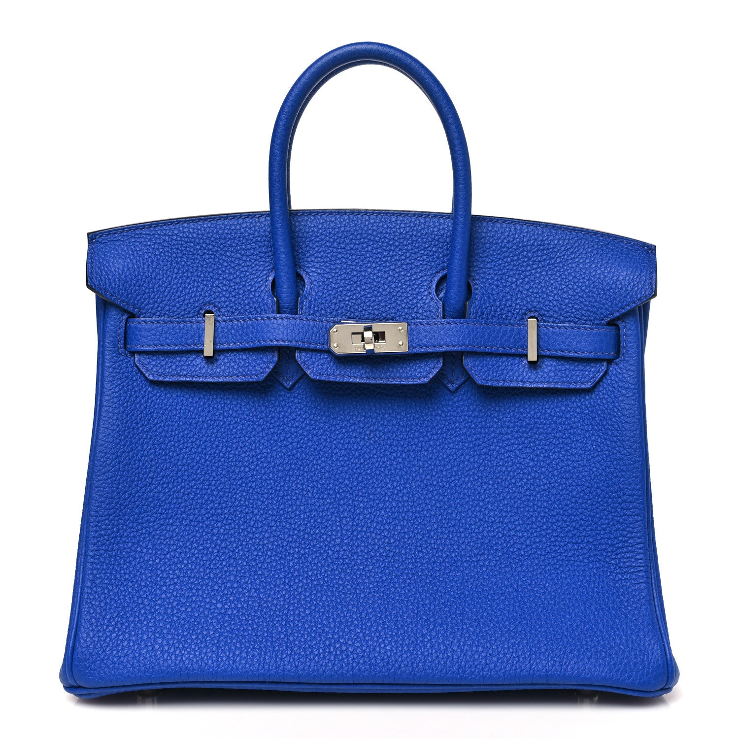 Hermes Togo Verso Birkin 25 Bleu Royal Capucine 1 of 11