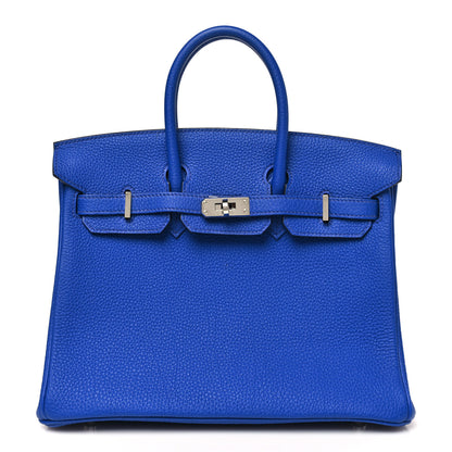 Hermes Togo Verso Birkin 25 Bleu Royal Capucine 1 of 11