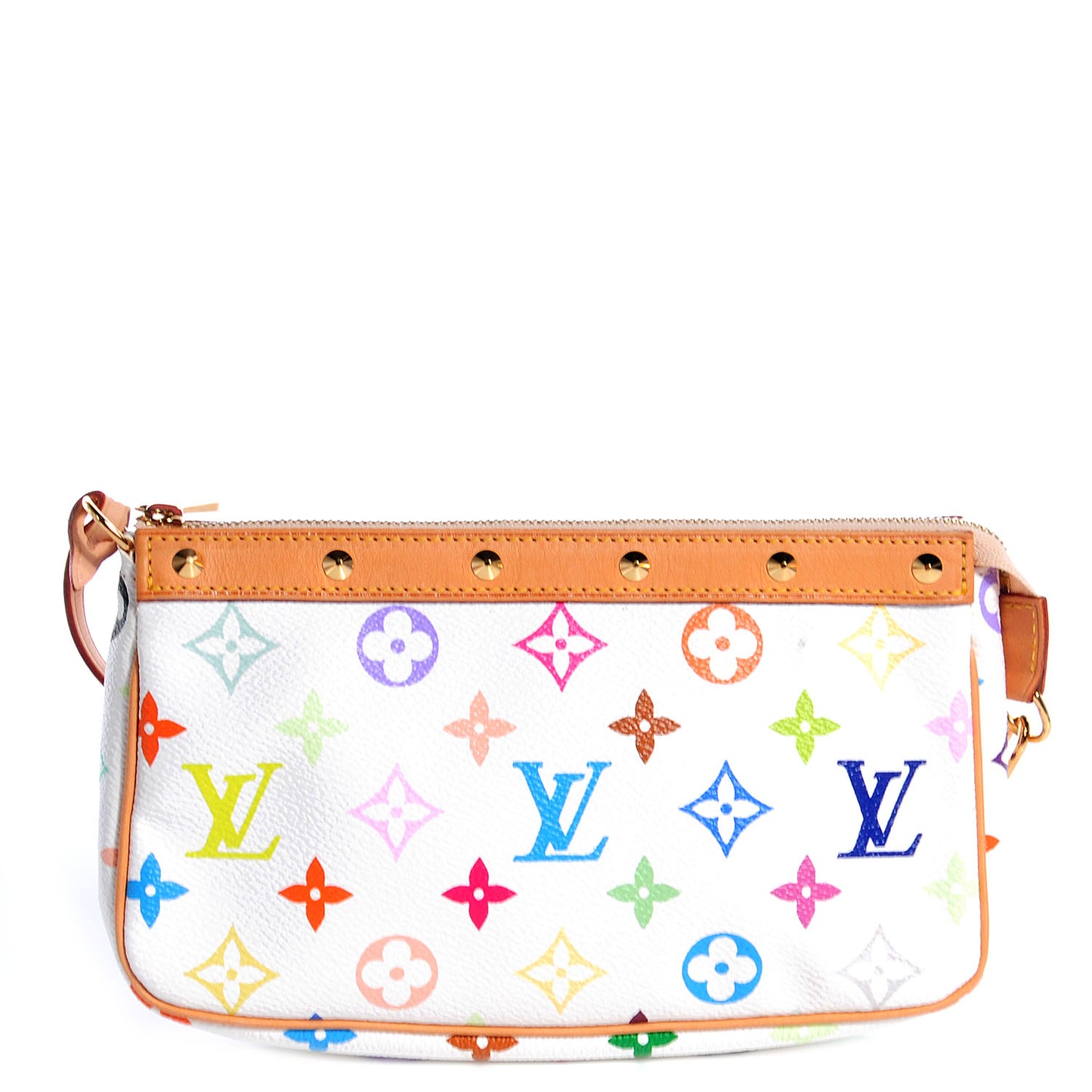 Monogram Multicolor Pochette Accessories White