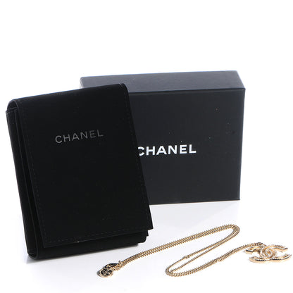 Chanel Crystal CC Necklace Gold 4 of 4