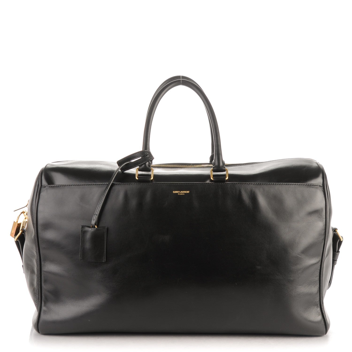 Saint Laurent Calfskin Classic Duffle 24 Black 1 of 7