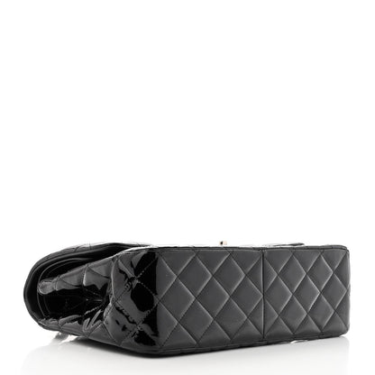 Chanel Patent Quilted Jumbo Double Flap Black 4 of 10