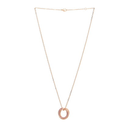Cartier 18K Pink Gold Pink Sapphire Trinity Pendant Necklace 2 of 4