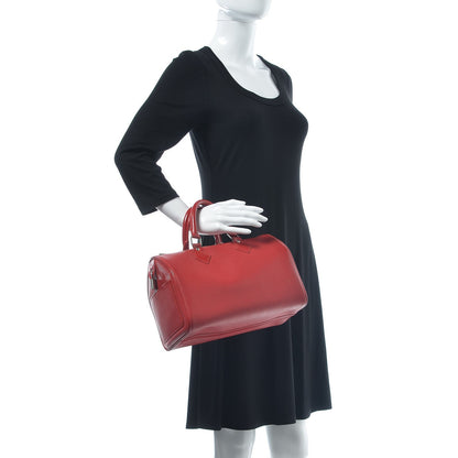 Louis Vuitton Epi Speedy 25 Castillan Red 2 of 6
