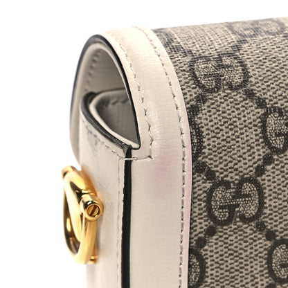 Gucci GG Supreme Monogram Textured Dollar Calfskin Web Mini Horsebit 1955 Shoulder Bag 11 of 11