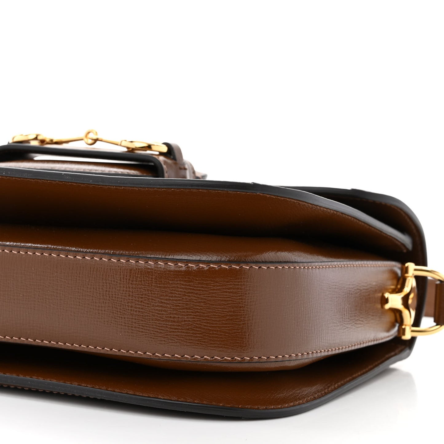 GG Supreme Monogram Horsebit 1955 Shoulder Bag Beige Brown Sugar