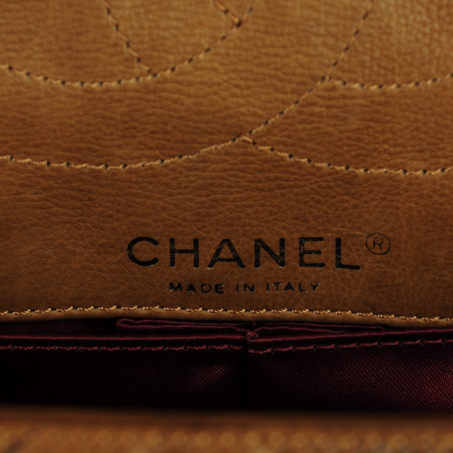 Chanel Calfskin Embossed Lucky Symbols Large Flap Brown 6 of 7