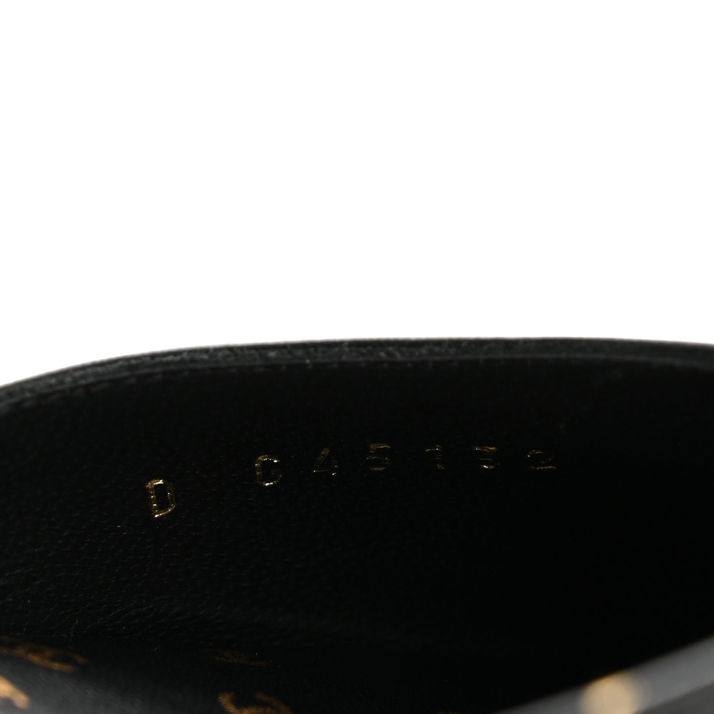 Printed Lambskin Patent Calfskin Cap Toe CC Slingbacks 36.5 Black Gold