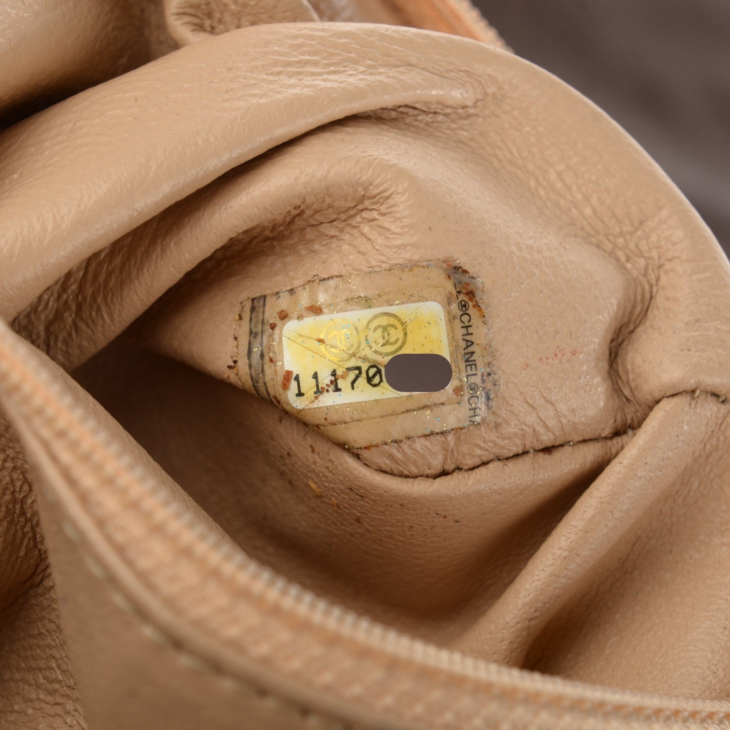 Chanel Metallic Goatskin Luxe Ligne Flap Bronze 7 of 7