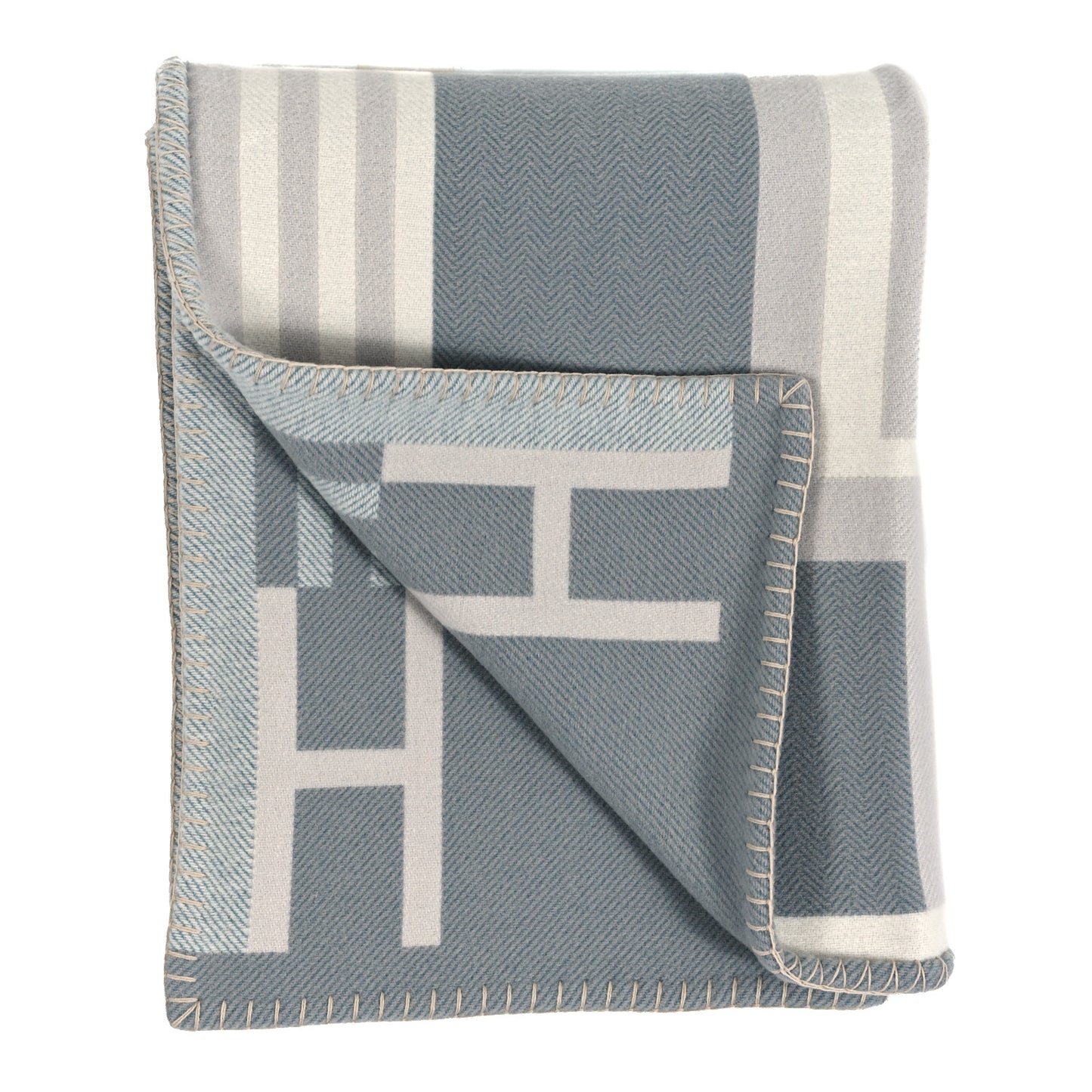 Wool Cashmere Ithaque Blanket Gris Perle