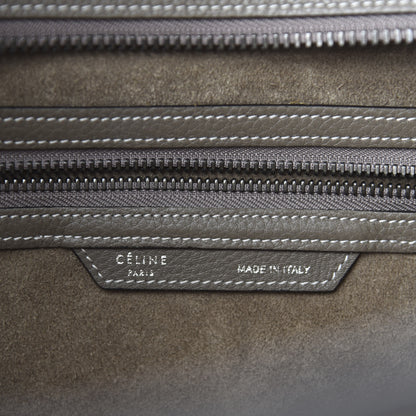 Celine Drummed Calfskin Mini Luggage Souris 9 of 10