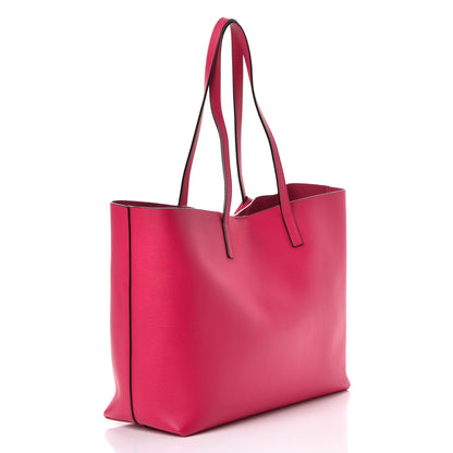 Saint Laurent Calfskin Large Shopping Tote Fuchsia 4 of 9