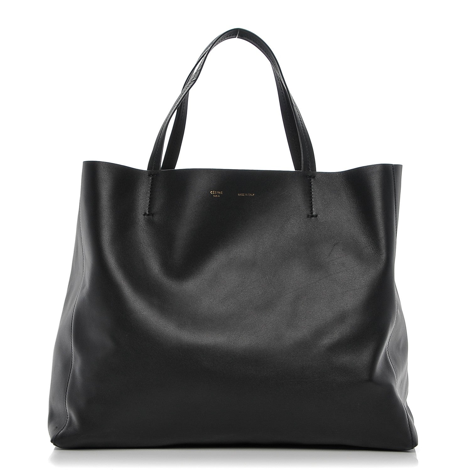 Celine Lambskin Horizontal Cabas Black 1 of 6