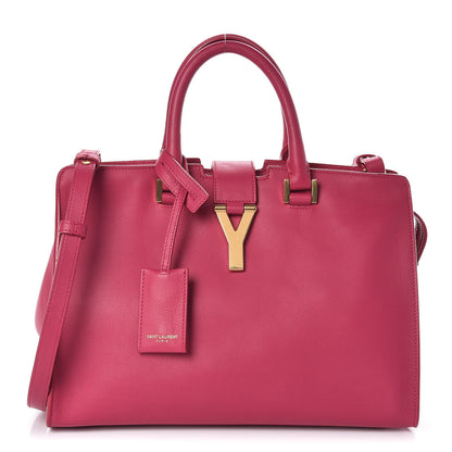 Saint Laurent Calfskin Small Classic Y Cabas Fuchsia 1 of 11