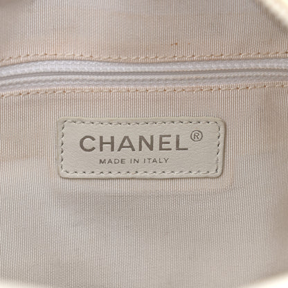 Chanel Calfskin CC Chevron All Day Long Tote White 6 of 13
