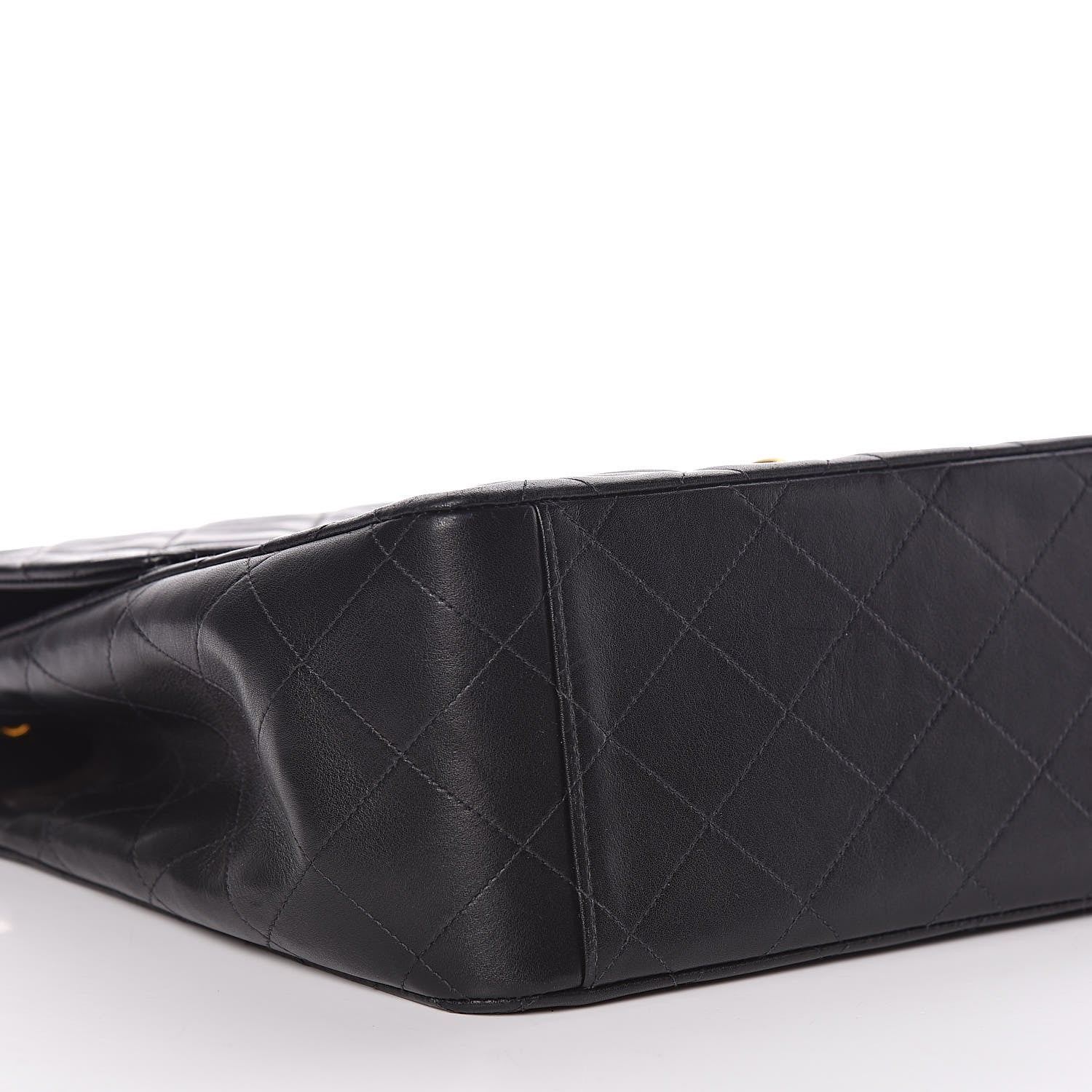 Chanel Lambskin Quilted XL Jumbo Single Flap Black 6 of 15
