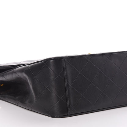 Chanel Lambskin Quilted XL Jumbo Single Flap Black 6 of 15