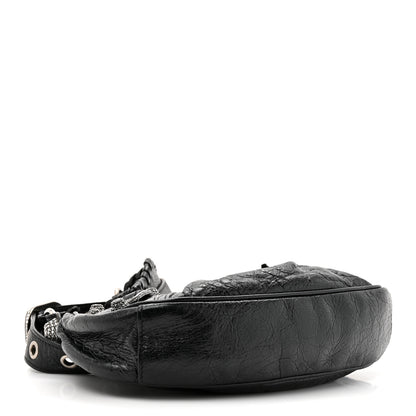 Balenciaga Agneau Arena Crystal Le Cagole Shoulder Bag XS Black 5 of 12