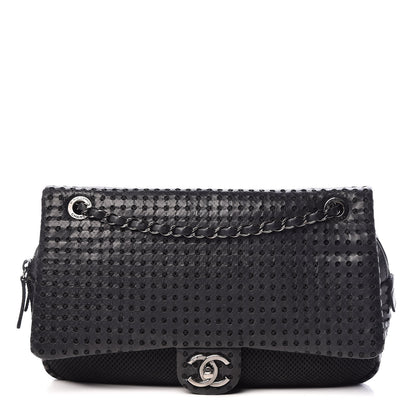 Chanel Perforated Lambskin Jumbo Easy Flap Black 1 of 16