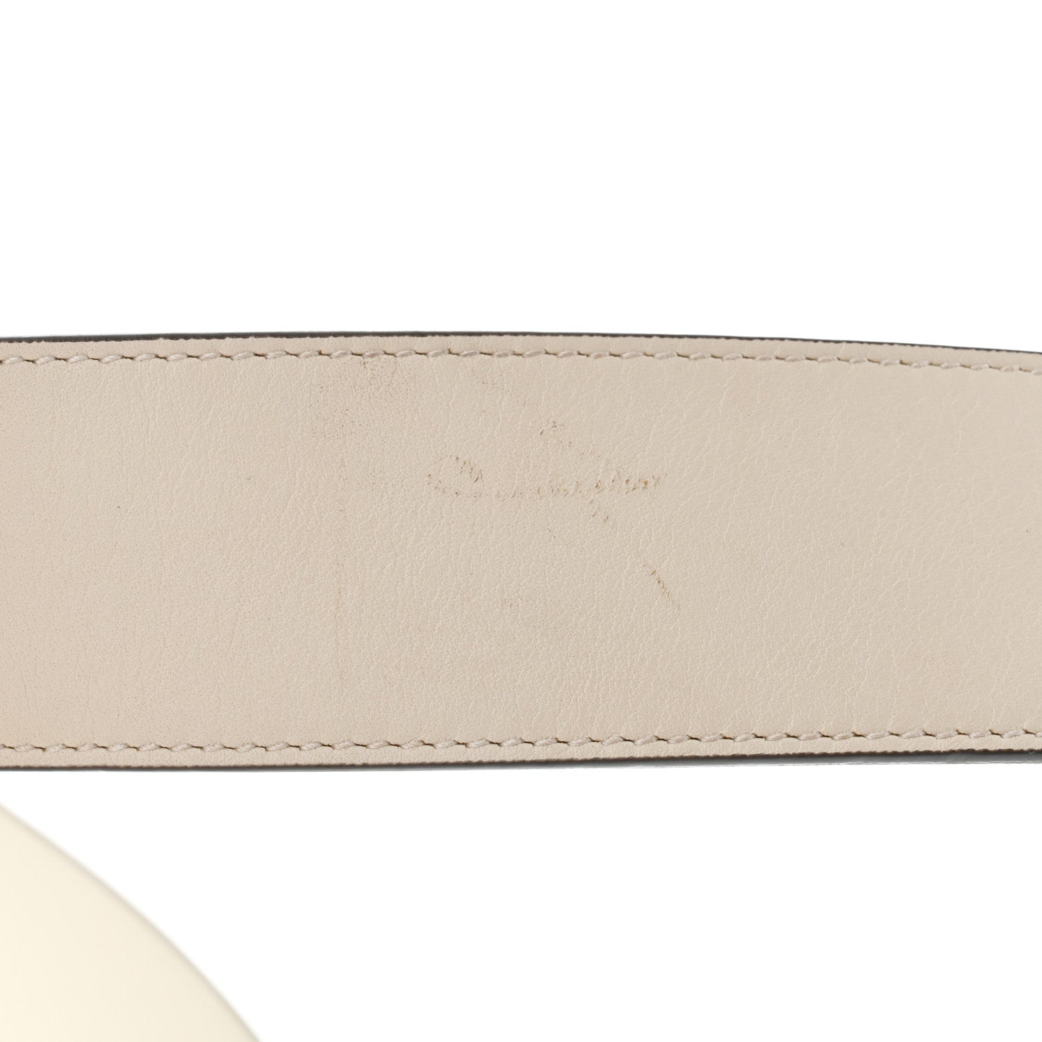 Gucci Calfskin Double G 40mm Belt 100 40 Mystic White 6 of 7