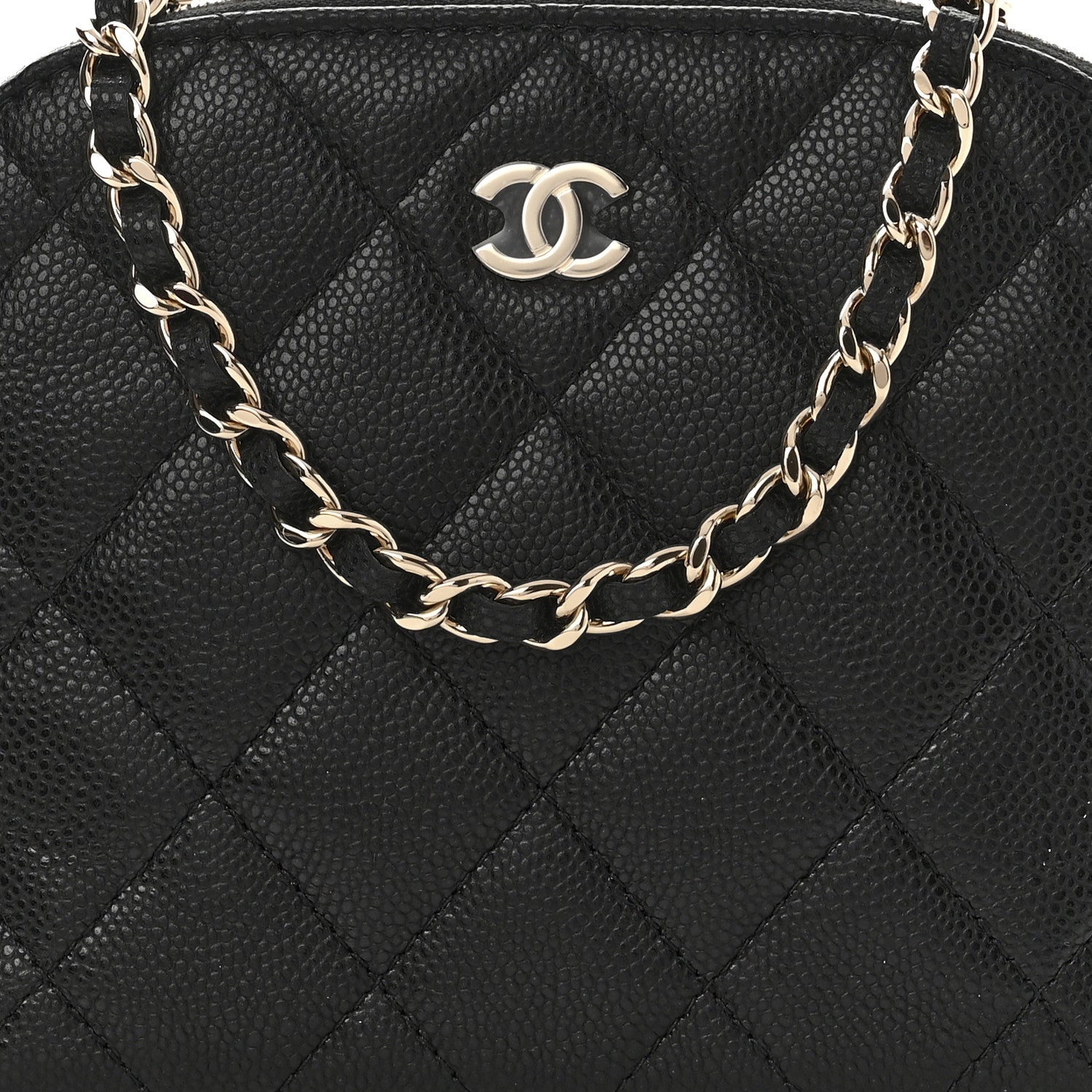 Chanel Caviar Quilted Classic Clutch with Chain Black 9 of 11