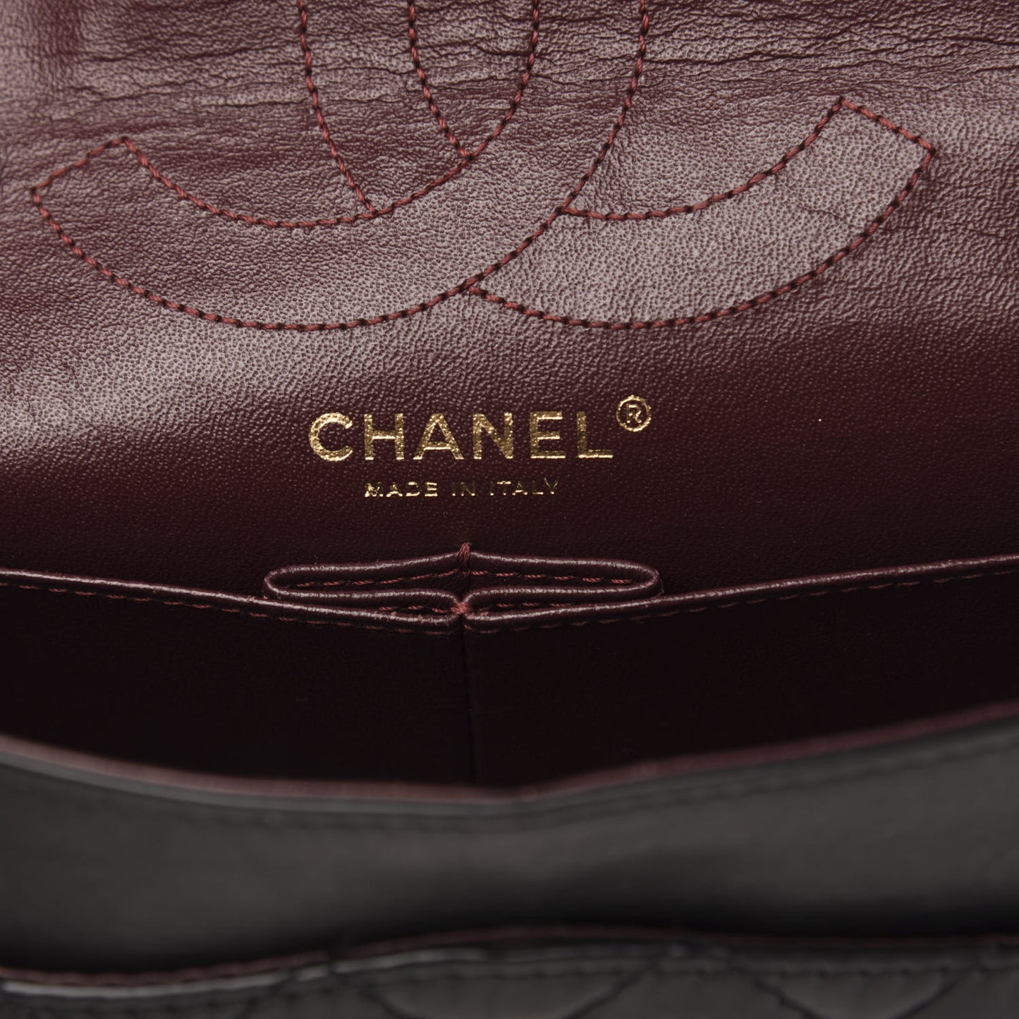 Aged Calfskin Quilted 2.55 Reissue 226 Flap Black