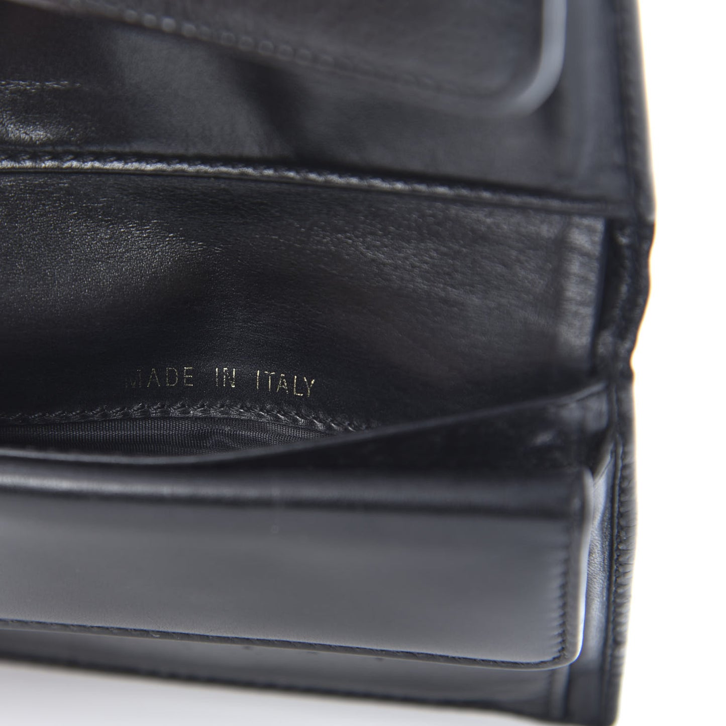Caviar Timeless CC Compact Flap Wallet Black