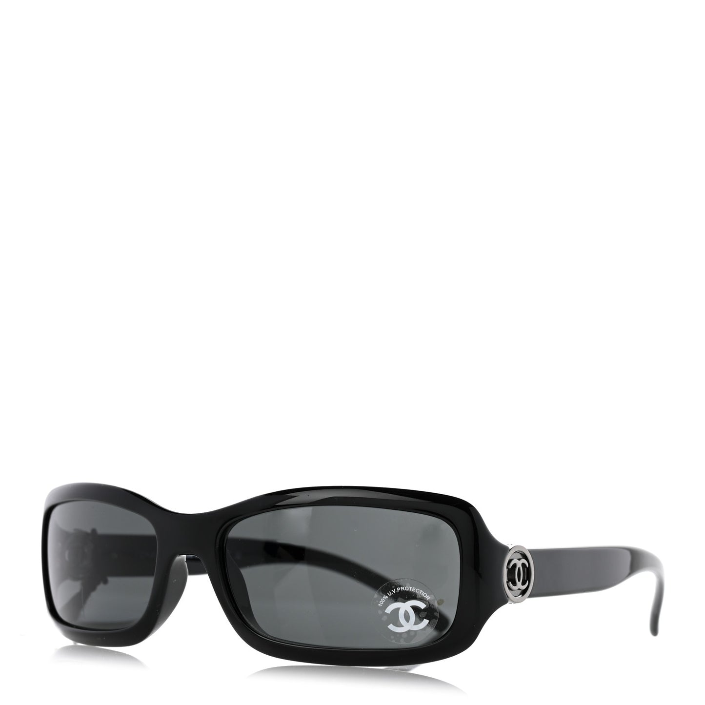 Acetate Rectangle CC Sunglasses 6024 Black