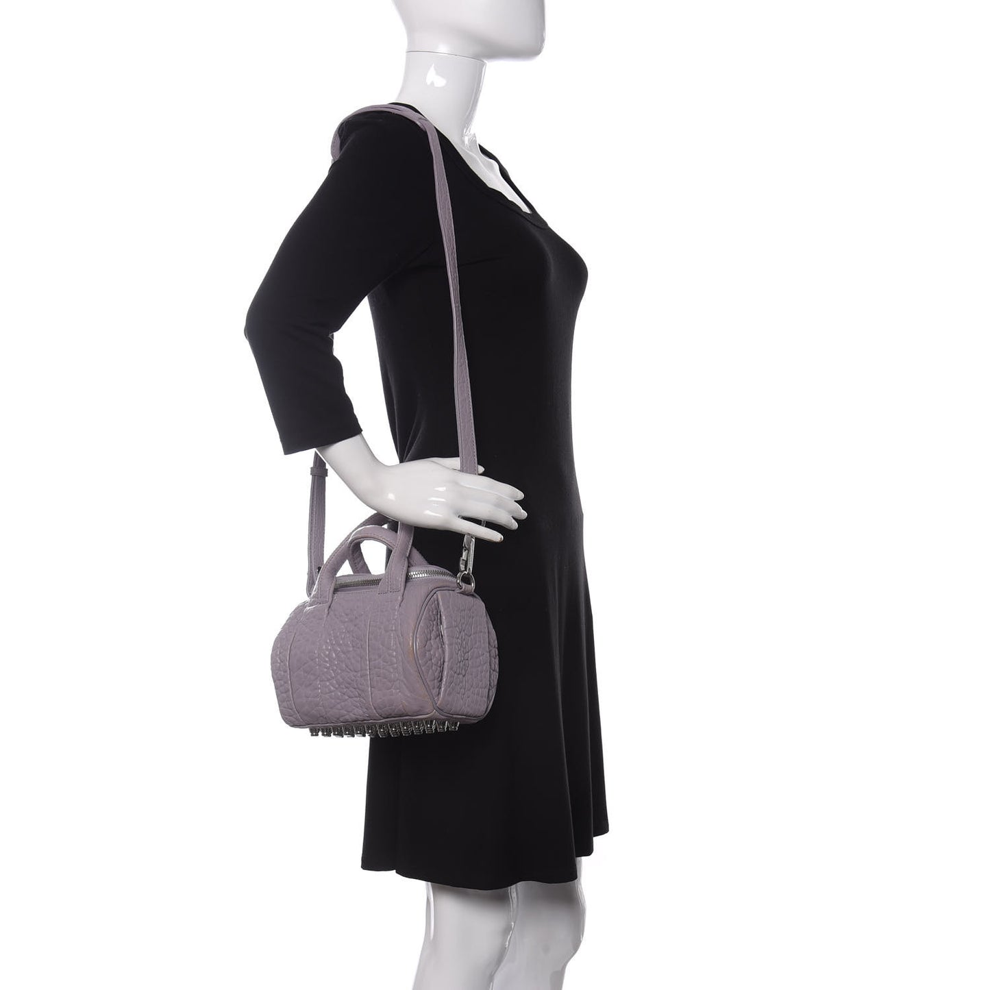 Pebbled Lambskin Mini Rockie Lavender Rodhium Hardware