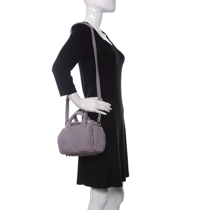 Alexander Wang Pebbled Lambskin Mini Rockie Lavender Rodhium Hardware 2 of 9