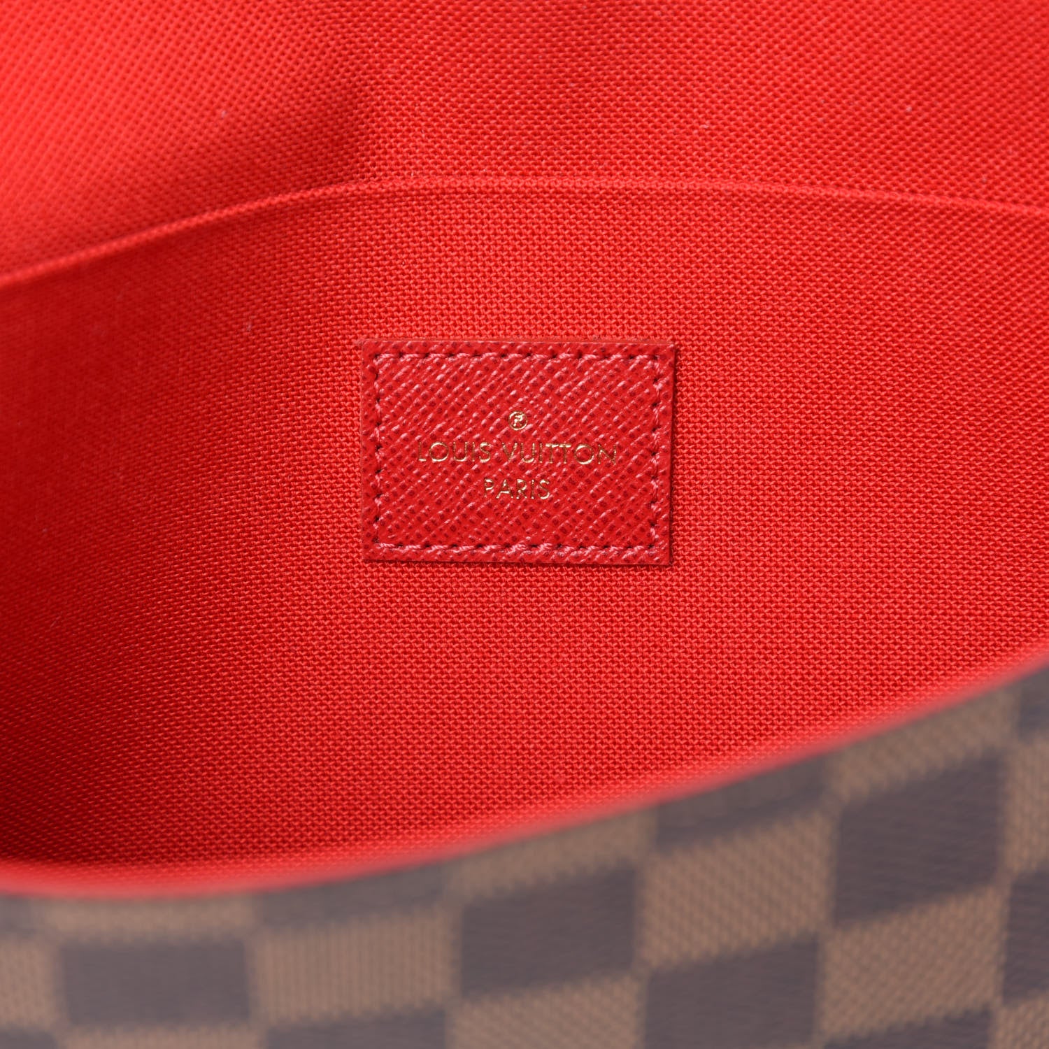 Louis Vuitton Damier Ebene Pochette Felicie Chain Wallet 9 of 11