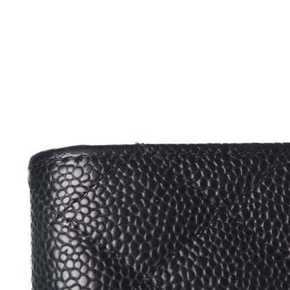 Chanel Caviar Quilted Flap Card Holder Black 10 of 13