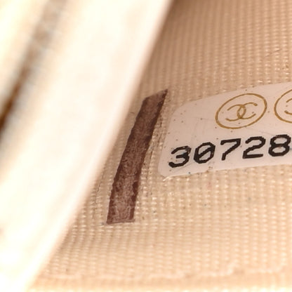 Chanel Goatskin Quilted French New Wave Chain CC Wallet On Chain WOC Ivory 7 of 10