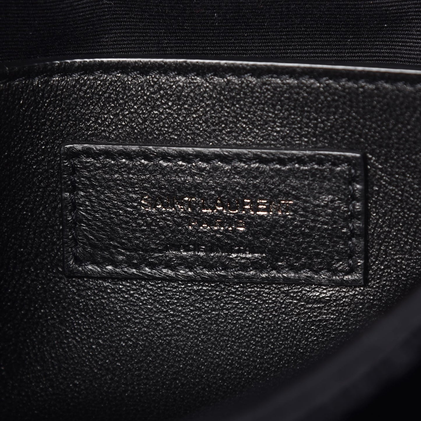 Patent Crocodile Embossed Lambskin Monogram Baby Niki Chain Satchel Black
